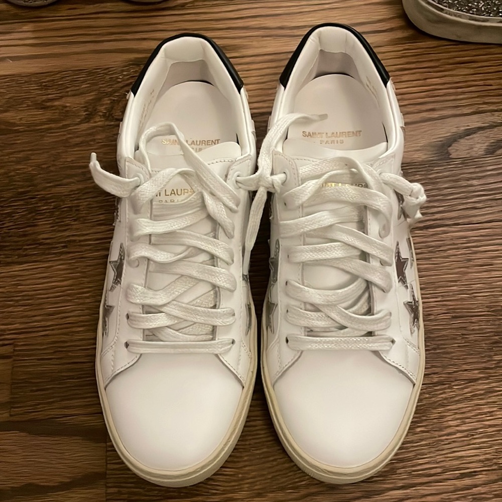 Saint Laurent court classic star sneakers, size 39